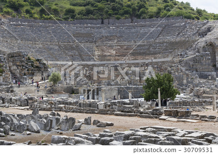 The ruins of the ancient antique city of Ephesus t 30709531