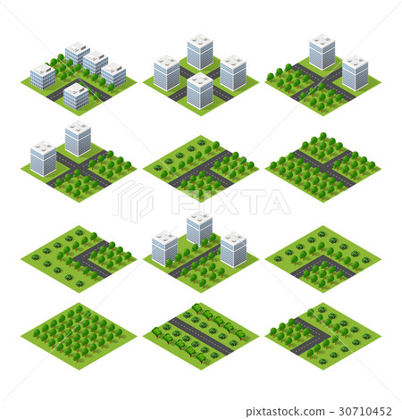 City quarter top view 30710452