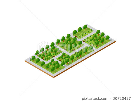 City quarter top view 30710457