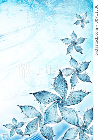 flower made of water splash 30711336