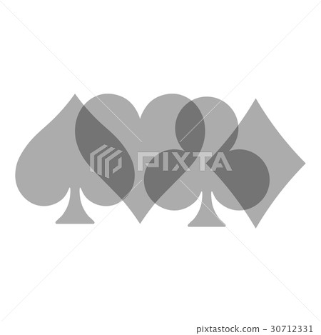 Poker card suits - hearts, clubs, spades and Poker card suits - hearts, clubs, spades and 30712331