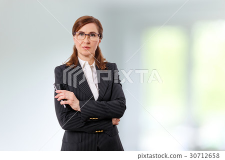 Portrait of a beautiful businesswoman 50 ears old 30712658