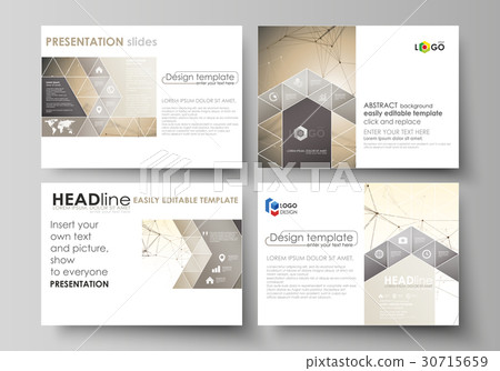Set of business templates for presentation slides 30715659