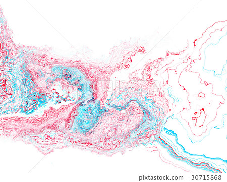 abstract blue red twisted waves 30715868