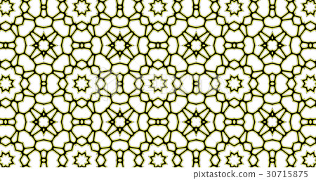 Abstract repeating ornate geometric luxury pattern Abstract repeating ornate geometric luxury pattern 30715875