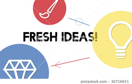Creativity artistic ideas icon graphic 30716651