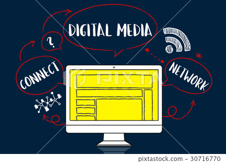Internet Technology Social Media Concept Internet Technology Social Media Concept 30716770