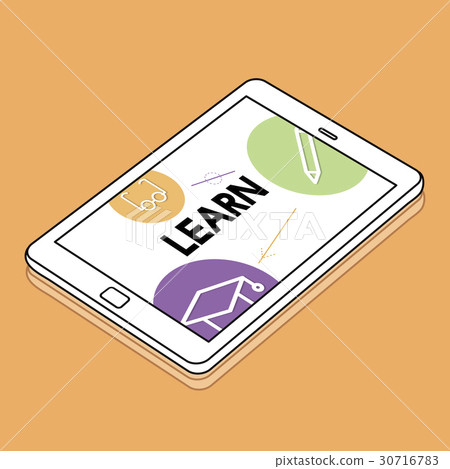 E-learing distance education icons interface E-learing distance education icons interface 30716783