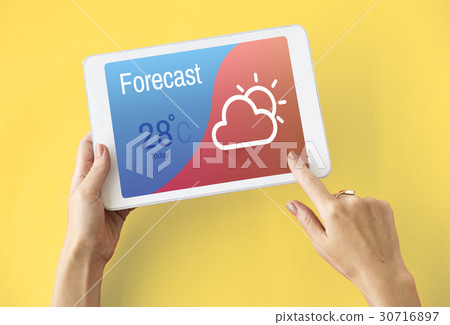 Weather Forecast Season Cloud Icon 30716897
