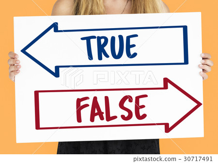 True False Choice Decision Word 30717491