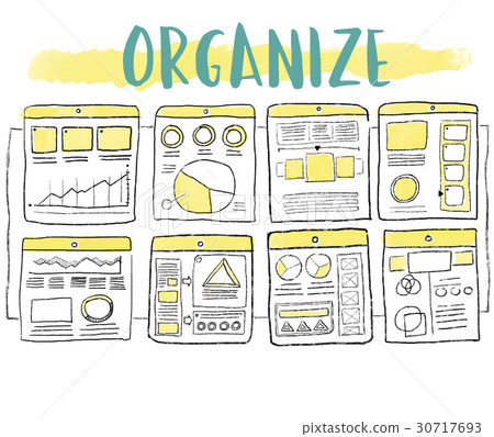 Content Organize Project Chart Sketch Drawing Content Organize Project Chart Sketch Drawing 30717693
