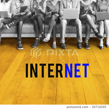 Internet Network Technology Social Platform Digital Word Internet Network Technology Social Platform Digital Word 30718495