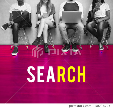 Internet Network Technology Social Platform Digital Word 30718793