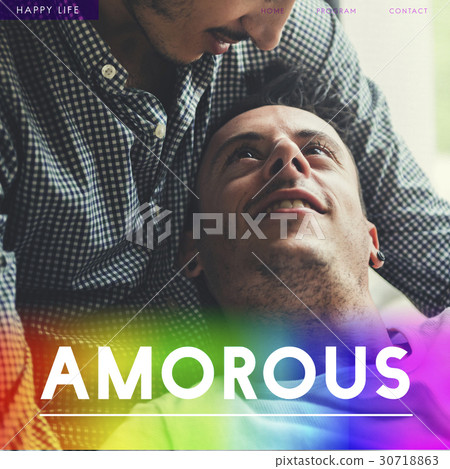 Gay Couple Amorous Enamored Forever 30718863