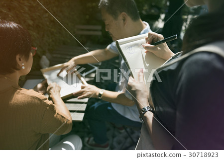 Photo Gradient Style with Beverage Barista Cafe Caffeine Drink Relaxation 30718923