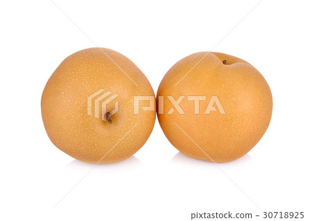 snow pear or Fengsui pear on white background 30718925