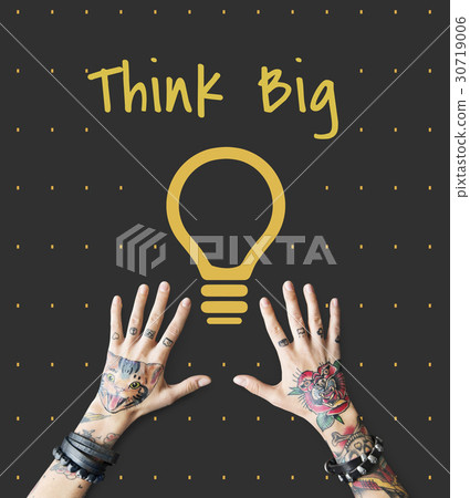 Inspiration Fresh Ideas Imagination Bulb Sign 30719006