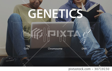 Group of students learning biology humanity life science genetic research 30719150