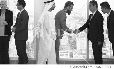 Business Partners Introductionary Handshake Bow Business Partners Introductionary Handshake Bow 30719444