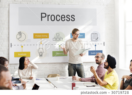 Operation Process Performance Development Icon Operation Process Performance Development Icon 30719728