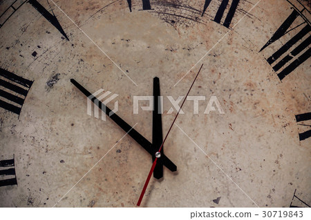 old clock and dusty. old clock and dusty. 30719843