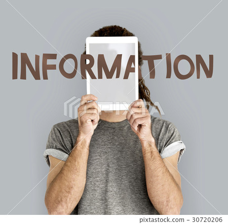Information word on solo studio portrait Information word on solo studio portrait 30720206