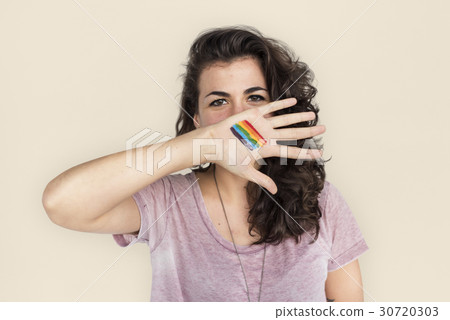 Woman Casual LGBT Portrait Photography Concept 30720303