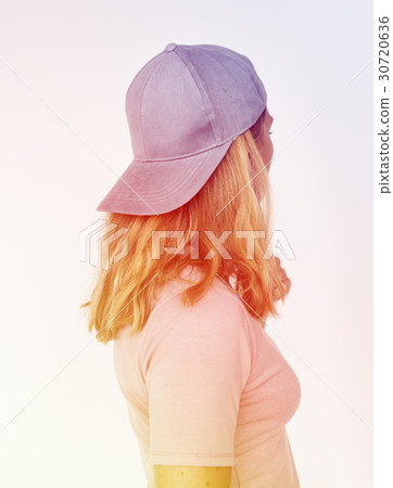 Woman Wear Cap Portrait Studio Woman Wear Cap Portrait Studio 30720636