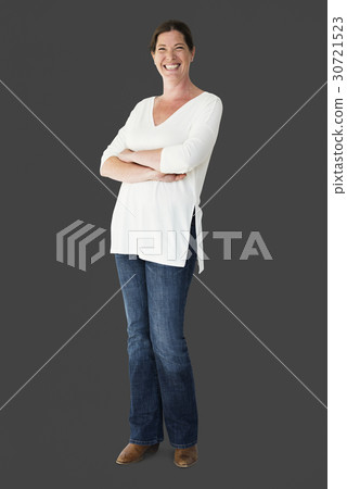 A woman is in a Studio Shoot A woman is in a Studio Shoot 30721523