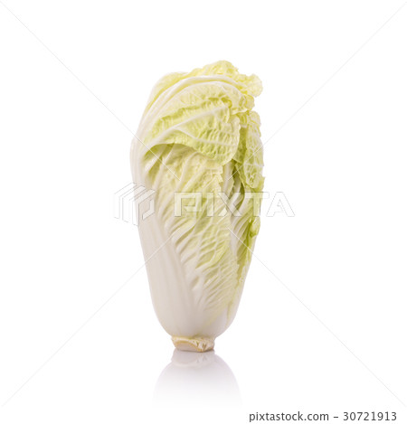 Fresh Chinese cabbage. Studio shot isolated on white Fresh Chinese cabbage. Studio shot isolated on white 30721913