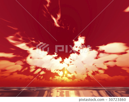 Wind and clouds with the sea 30723860