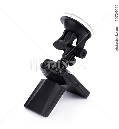 Car camera video recorder isolated on white 30724022