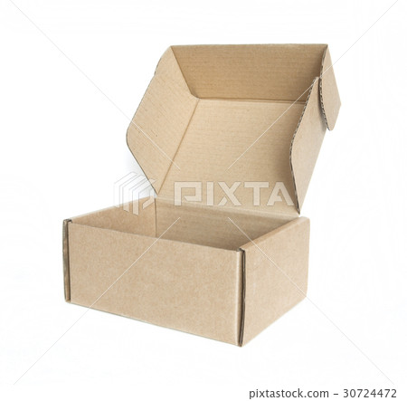 empty cardboard open box 30724472