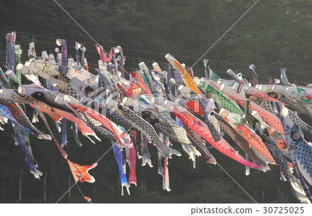 Dado節,神奈川縣相模原市相模川舉行“游泳鯉魚流光相模川”兩邊許多鯉魚飄帶 Dado節,神奈川縣相模原市相模川舉行“游泳鯉魚流光相模川”兩邊許多鯉魚飄帶 30725025
