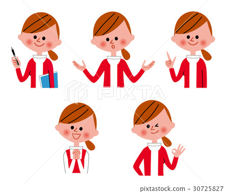 Female facial expression variation 30725827