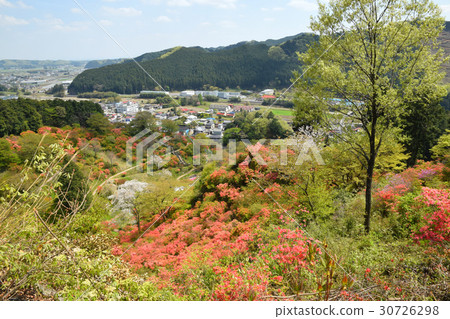 Castle ruins overlooking Awano 30726298