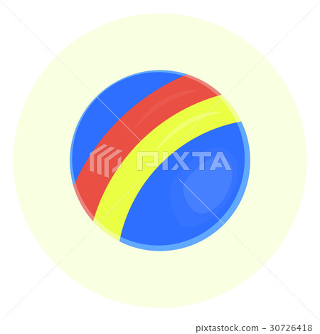 Kids toy ball vector icon 30726418