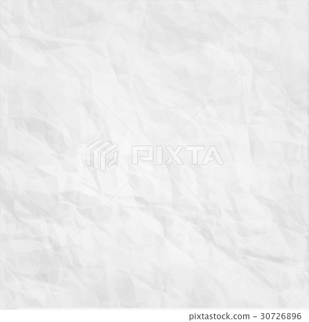 Texture of white crumpled paper background  Vector 30726896