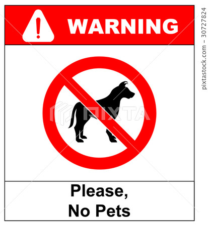 no pet allowed sign illustration vector no dogs no pet allowed sign illustration vector no dogs 30727824