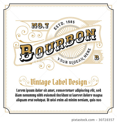 Vintage frame logo design for labels Vintage frame logo design for labels 30728357