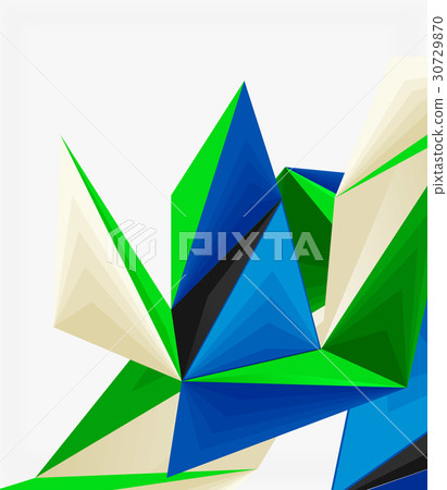 3d modern triangle low poly abstract geometric 3d modern triangle low poly abstract geometric 30729870