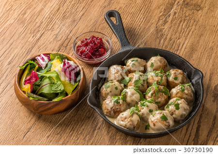 Scandinavian meatball Swedish dish meatball Scandinavian meatball Swedish dish meatball 30730190