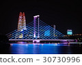 中國寧波甬江大橋夜景 30730996