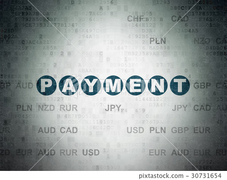 Money concept: Payment on Digital Data Paper 30731654