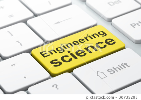 Science concept: Engineering Science on computer 30735293