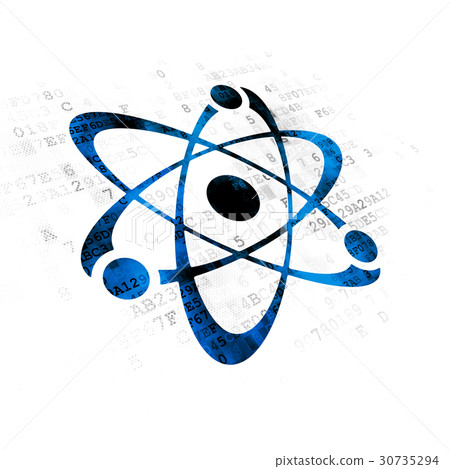 Science concept: Molecule on Digital background 30735294