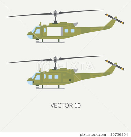 Plain flat color vector icon set military Plain flat color vector icon set military 30736304