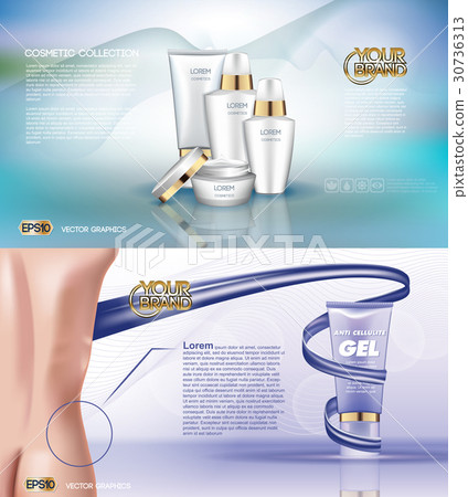 Digital vector white matte surface skin care 30736313