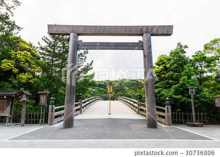 Ise shrine Uchimiya Uji Bridge torii Ise shrine Uchimiya Uji Bridge torii 30736806