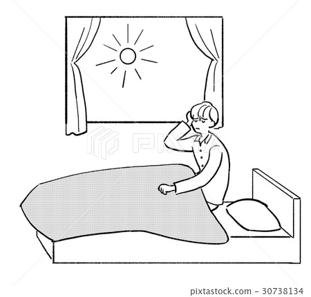 Illustration of a person who could not sleep 30738134